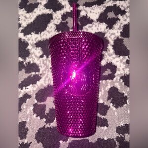 Bling Starbucks tumbler.